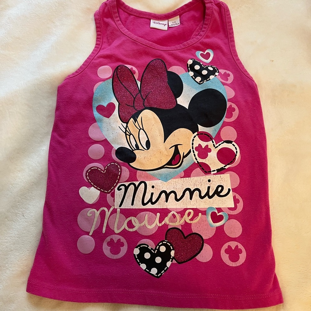 Disney Pink Minnie Mouse Tank Top
